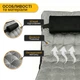 Раскладная кровать с матрасом и подушкой LEOBRO Grey 193х68х30 см, с регулировкой спинки, из хлопка, серая - изображение 4