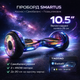 Гироборд гироскутер внедорожник SmartUs 10.5 Premium Космос Галактика разноцветный с самобалансом надувными большими колесами 10.5" 26 см Bluetooth музыкой колонкой приложением iOS Android платой TaoTao для детей взрослых до 120 кг светящийся с сумкой - изображение 1