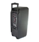 Портативная колонка акустическая система Su-Kam 1010 BT мощная 300W с 2 беспроводными микрофонами цветомузыкой Bluetooth USB FM радио аккумулятором большая на колесах для караоке праздников мероприятий - изображение 4