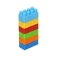 Конструктор KASHTANCHIK "Mini Blocks" 6 кольорів (6*3 см) - изображение 2