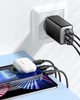 Мережевий зарядний пристрій Essager 67W GaN Travel charger Black - зображення 6