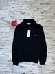 Кофта зип 1/4 трикотаж черная M - изображение 1