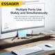 USB-хаб ESSAGER Fengyang 4-in-1 Splitter 4xUSB 2.0 Silver (EHBA04-FY10-P) - изображение 3