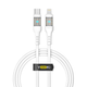 Кабель для зарядки та обміну даними USB YOKI YK-CY23 CYBER Series Type-C to Lightning 30W (3A/10V) 1.2m Білий - зображення 9