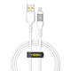 Кабель для заряджання та обміну даними USB YOKI YK-CY23 CYBER Series USB/Lightning 12W (2.4A/5V) 1.2m Білий - зображення 11