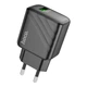 Сетевое зарядное устройство Hoco CS21A 1USB QC 18W поддерживает быструю зарядку Quick Charge 3.0 Black - изображение 1