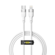 Кабель для зарядки и обмена данными USB YOKI YK-SI50 SILICONE Series Type-C to Lightning 30W (3A/10V), 1.2 метра, Белый - изображение 9