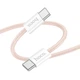 Кабель USB Hoco X104 Source 60W Type-C to Type-C 2m Рожевий - зображення 1