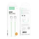 Кабель USB Hoco X104 Source 60W Type-C to Type-C 2m Зелений - изображение 3