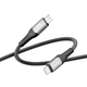 Кабель для зарядки USB Ridea RC-US42 UltraStrong Type-C to Type-C 60W (20V/3A) 2m Черный - изображение 2