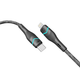 Кабель для зарядки USB Ridea RC-RL15 RGB Light Type-C to Lightning 30W (10V/3A) 1.2m Черный - изображение 5
