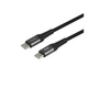 Кабель для зарядки USB Ridea RC-US42 UltraStrong Type-C to Type-C 60W (20V/3A) 1.2m Черный - изображение 7