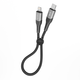 Кабель для зарядки USB Ridea RC-US42 UltraStrong Type-C to Lightning 30W (10V/3A) 0.25m Черный - изображение 1