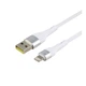 Кабель USB Ridea RC-XS51 X-Silicone Lightning 12W 0.25m Бiлий - зображення 4