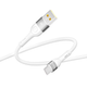 Кабель для зарядки USB Ridea RC-XS51 X-Silicone USB/Type C 60W (20V/3A) 1.2m Белый - изображение 6