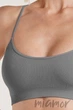 Бюстгальтер-Топ в рубчик GIULIA CAMI TOP RIB POPPY SEED S/M Темно-серый - изображение 3