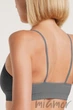 Бюстгальтер-Топ в рубчик GIULIA CAMI TOP RIB POPPY SEED S/M Темно-серый - изображение 4