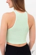 Топ безшовний в рубчик GIULIA Halter Top Rib Green Ash S/M Фісташковий - зображення 3