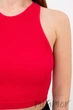 Топ безшовний в рубчик GIULIA Halter Top Rib Raspberry Sorbet S/M Малиновий - зображення 2