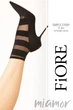 Носочки прозрачные в полоску Fiore SIMPLE STORY 15 den G1127 One Size Черные - изображение 2