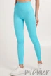 Леггинсы бесшовные в рубчик с пуш-ап эффектом GIULIA Leggings RIB Push Up SKY BLUE L/XL Голубые - изображение 1