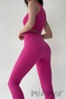 Легінси безшовні в рубчик InSecret Leggings Basic Ribbed FUCHSIA FEDORA S/M Фуксія - зображення 1