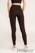 Легінси непрозорі безшовні GIULIA Leggings Energy CHOCOLATE S/M Темно-коричневі - зображення 2