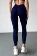 Леггинсы с Push-up эффектом и V-образным поясом InSecret V-Leggings RHODONITE S/M Темно-синие - изображение 2