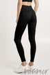 Леггинсы бесшовные с Push-up эффектом Giulia LEGGINGS SHAPE Black S/M Черные - изображение 2