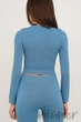 Топ-лонгслів безшовний з довгим рукавом Giulia Crop Top SPRING LAKE L/XL Блакитний - зображення 5