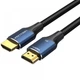 Кабель Vention HDMI M - M 1,5 м V2.1 8K 60 Гц обплетення Aluminum Alloy Blue (ALGLG) - зображення 1