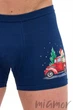 Трусы мужские новогодние Cornette 007/79 Gift M Синие - изображение 2