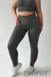 Легінси безшовні великого розміру InSecret Leggings Basic Sport Poppy Seed 2XL Темно-сірі - зображення 1