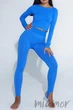 Легинсы бесшовные со штрипками InSecret Leggings Straps 02 AMPARO BLUE S/M Синие - изображение 1