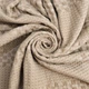 Ткань вафельная Пике Tencel 240 см 240 гр/м2, вискоза, натуральная, для полотенец, халатов и пледов мокко м.п. - изображение 1