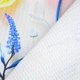 Тканина вафельна Піке 240 см 260 гр/м2, бавовна, натуральна, для рушників, халатів, простирадл квіти м.п. - зображення 3