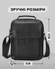 Деловая сумка-барсетка мужская кожаная Tiding Bag TD-69291 Черная 19х24х8см - изображение 8