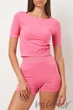 Tоп бесшовный с короткими рукавами Giulia Top Crop T-Shirt BUBBLEGUM L/XL Розовый - изображение 4