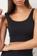 Топ на широких бретелях в рубчик GIULIA Top Rib L/XL Черный - изображение 1