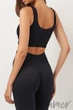 Топ на широких бретелях в рубчик GIULIA Top Rib L/XL Черный - изображение 5