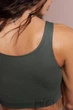Топ на широких бретелях безшовний InSecret Top Basic KHAKI S/M Хакі - зображення 3