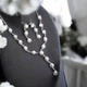 Набір біжутерії кольє сережки штучні перли - зображення 13