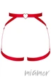 Пояс-портупея Obsessive Elianes harness XL/XXL Красный - изображение 3