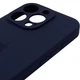 Чохол Silicone Case for iPhone 14 Pro Max Dark Blue (з захистом камери) - изображение 4