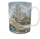 Подарункова керамічна кружка серії «Art Collection» 330 мл “Fantasy Winter City” — казковий реалізм, зимове місто, преміум-дизайн для подарунка - зображення 3
