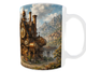 Подарочная керамическая кружка Steampunk, Art Collection 330 мл (белая) — дизайнерская кружка в стиле Steampunk Премиум дизайнерская кружка - изображение 3