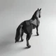 Элегантная фигура лошади в стиле Low Poly - Скульптура лошадь современный декор для дома и офиса - изображение 3