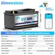 Аккумулятор LifePo4 140Ah 12V 1792Wh HRBE Energy с Bluetooth 5.0 для инвертора ИБП ( Литий железо фосфатный ) BMS батарея Kepworth (AKBHRS01) - изображение 3