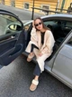 Кардиган жіночий максі з поясом у комплекті бежевий 50 - зображення 3