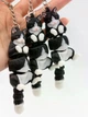 Кот черный брелок подвижный 3D аксессуар для ключей подвеска на сумку рюкзак - изображение 3